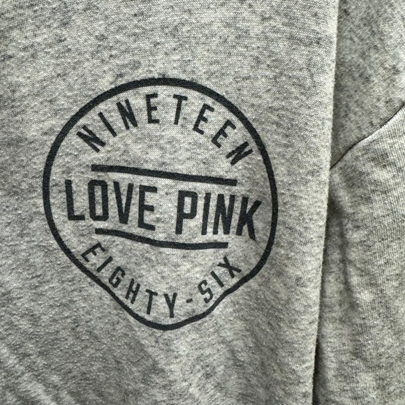 PINK Gray Zip Up Jacket | Size‎ Small | Super Cute| Excellent Condition! 0025 - Picture 3 of 5